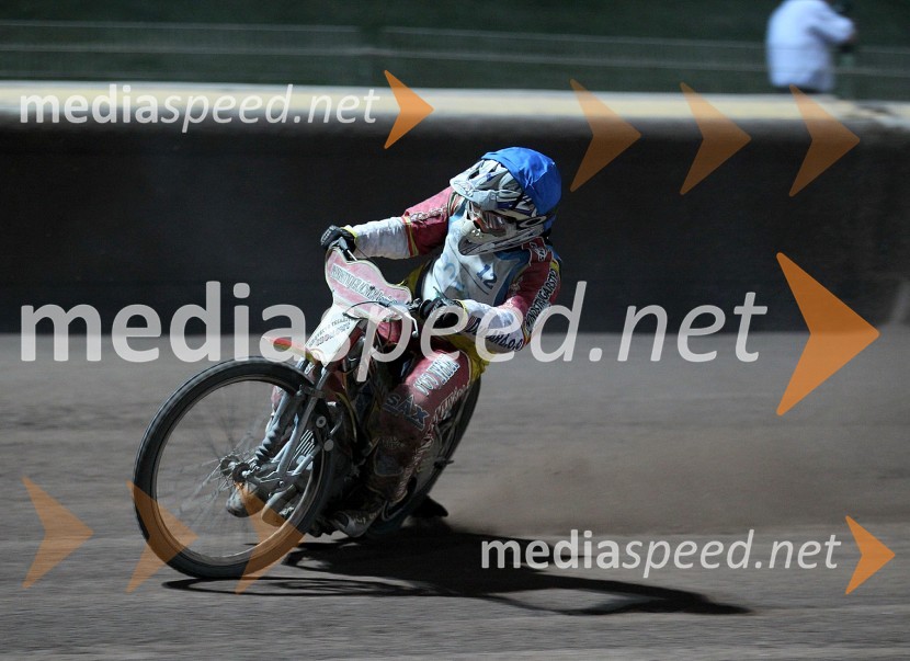 Matic Ivačič (AMD Krško)Speedway, državno prvenstvo posameznikov Slovenije in Hvaške, 4. dirka - finale