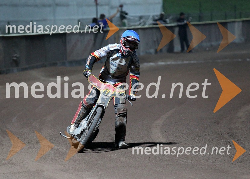Aleksander Čonda (AMD Krško)Speedway, državno prvenstvo posameznikov Slovenije in Hvaške, 4. dirka - finale