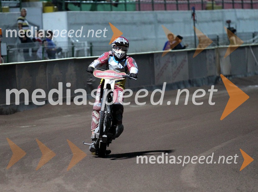 Matic Ivačič (AMD Krško)Speedway, državno prvenstvo posameznikov Slovenije in Hvaške, 4. dirka - finale