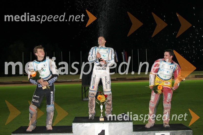 Dino Kovačić (SK Unia Goričan), 2. mesto, Matej Žagar (AMTK Ljubljana), 1. mesto in Matic Ivačič (AMD Krško), 3. mestoSpeedway, državno prvenstvo posameznikov Slovenije in Hvaške, 4. dirka - finale
