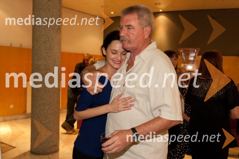 Vesna Vončina, igralka in Branko Ličen, igralecKdor sam do večera potuje skozi svet, premiera SNG Nova Gorica