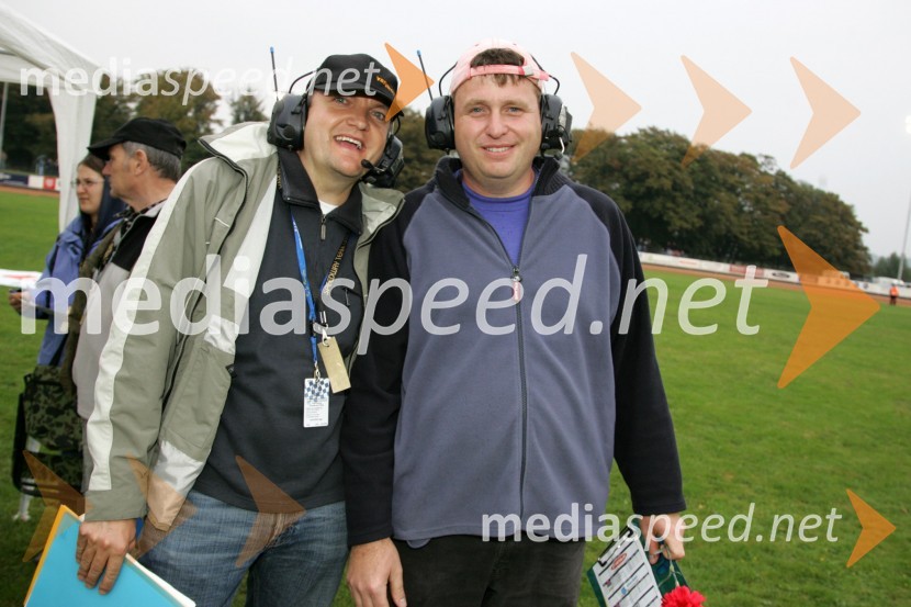 Igor Kolenko, direktor dirke in Ladislav Adorjan, vodja tekmovalnega parka LendavaSPEEDWAY, Zlata čelada Lendava