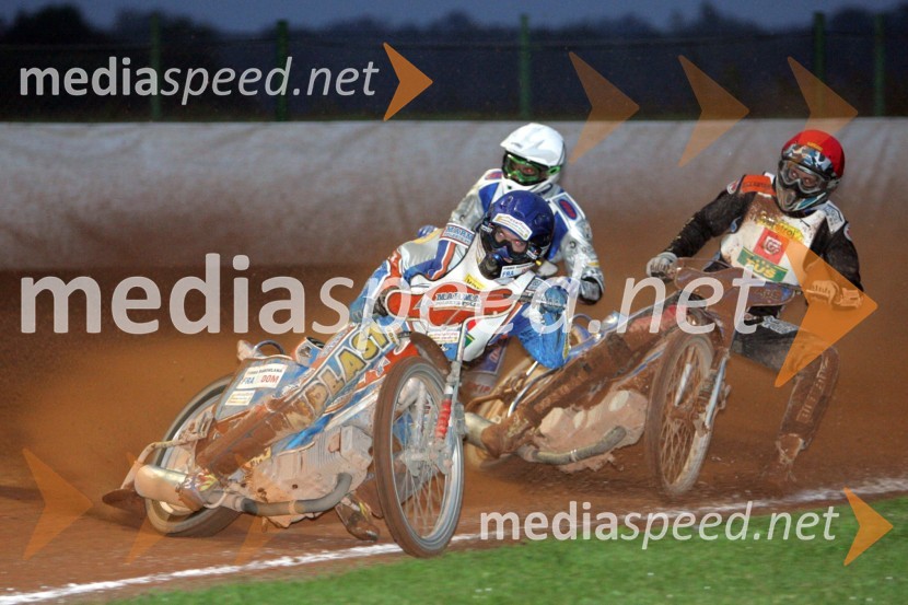 Maciej Kuciapa (Poljska) in Jesper Kristiansen (Danska)SPEEDWAY, Zlata čelada Lendava