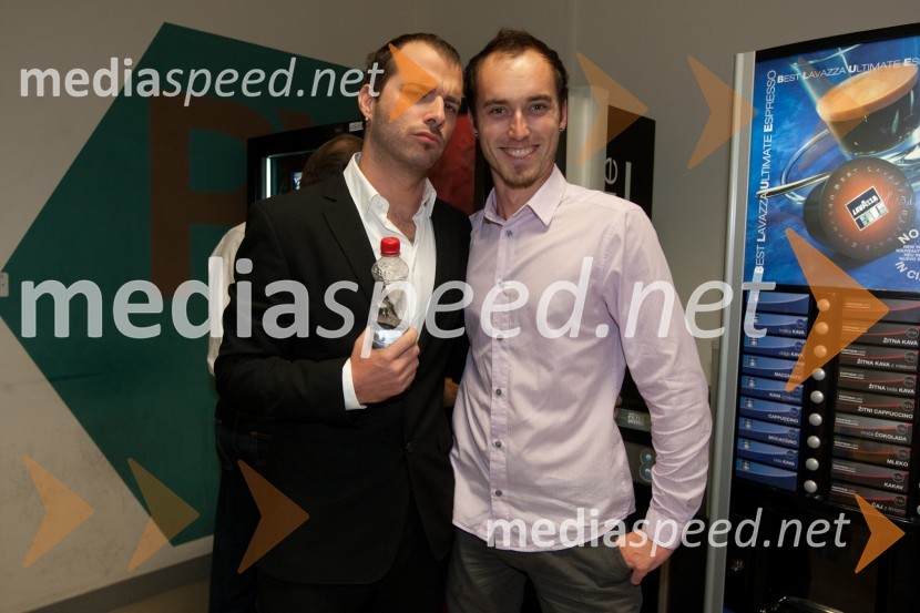 Rudi Bučar, glasbenik in Luka Jošovc, bobnarSlovenska popevka 2011