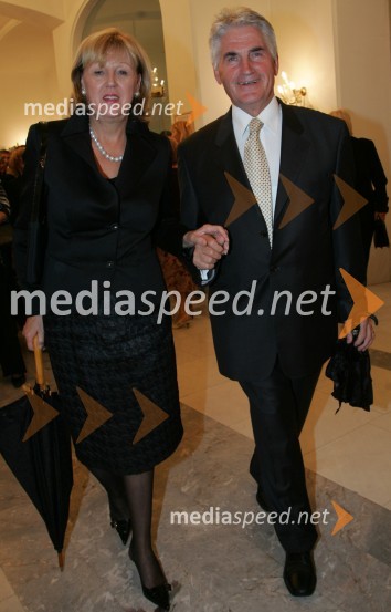 Ludvik Toplak, nekdanji rektor mariborske univerze z ženo Edito Benko ToplakArhitektura tišine, premiera baleta SNG Maribor