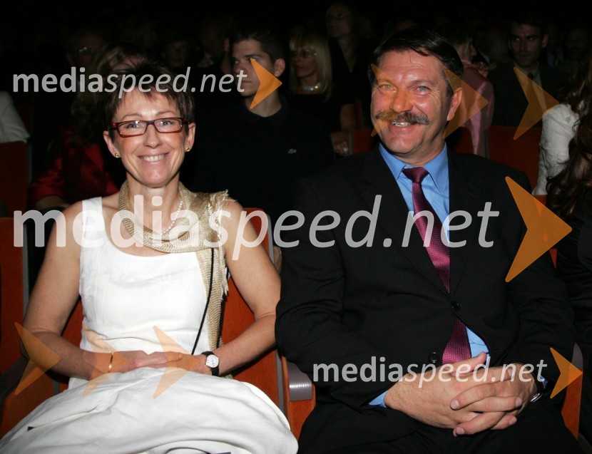 Bogdan Mahne, predsednik Lovske Zveze Slovenije z ženoArhitektura tišine, premiera baleta SNG Maribor