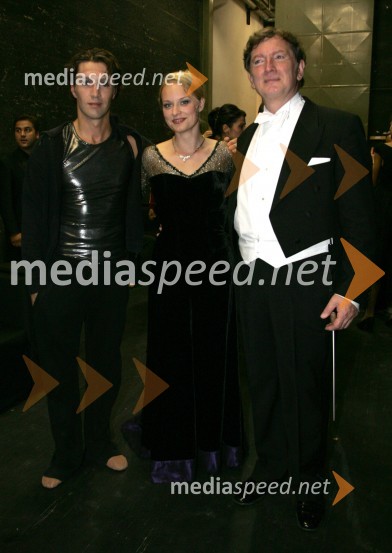 Edward Clug, vodja baleta SNG Maribor, Sabina Cvilak, sopranistka in Uroš Lajovic, dirigentArhitektura tišine, premiera baleta SNG Maribor