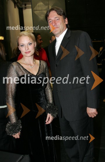 Sabina Cvilak, sopranistka in Vasko Simoniti, minister za kulturoArhitektura tišine, premiera baleta SNG Maribor