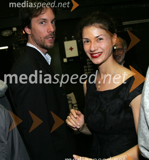 Baletnika Bojana Nenadović Otrin in njen mož Jaš OtrinArhitektura tišine, premiera baleta SNG Maribor