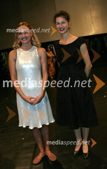 Valentina Turcu in Bojana Nenadović Otrin, baleriniArhitektura tišine, premiera baleta SNG Maribor