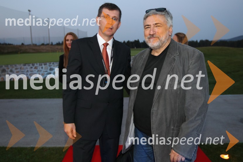 Martin Logar, direktor družbe Summit Avto in Andrej Pengov, Radio KaosRange Rover Evoque, VIP predstavitev
