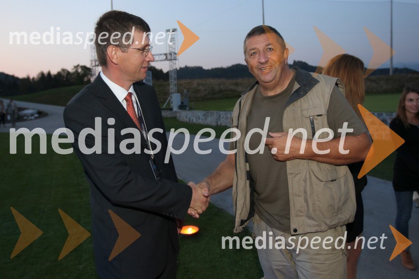 Martin Logar, direktor družbe Summit Avto in Iztok PotokarRange Rover Evoque, VIP predstavitev