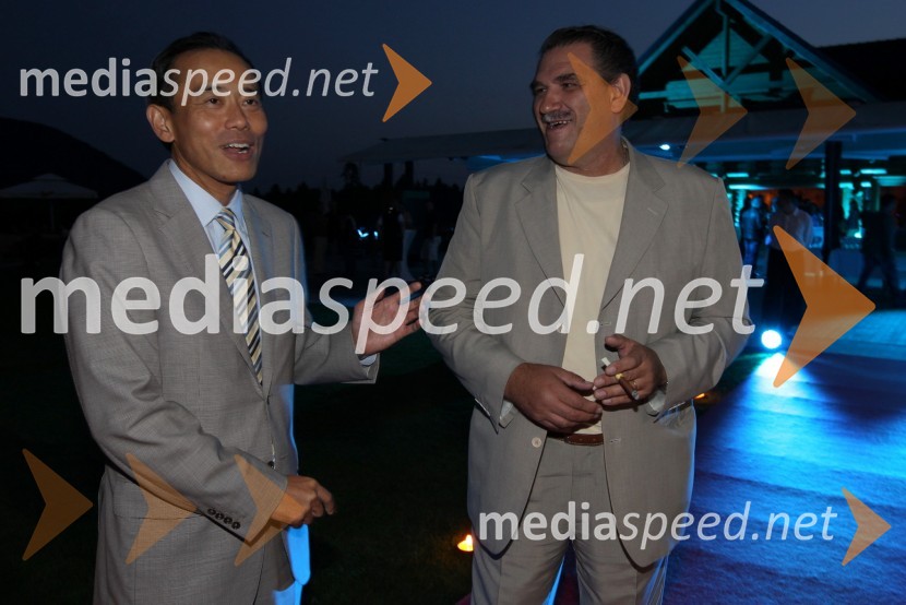 Nakagawa Hiroshi, izvršni direktor Summit Avta in Goran Čala, arhitekt
Range Rover Evoque, VIP predstavitev