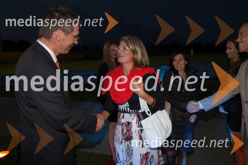 Martin Logar, direktor družbe Summit Avto, in ...Range Rover Evoque, VIP predstavitev