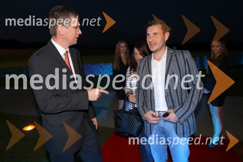 Martin Logar, direktor družbe Summit Avto in Robert Kupec, direktor podjetja AmbientRange Rover Evoque, VIP predstavitev