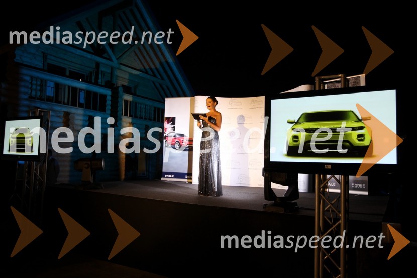 Bernarda Žarn, povezovalka prireditveRange Rover Evoque, VIP predstavitev