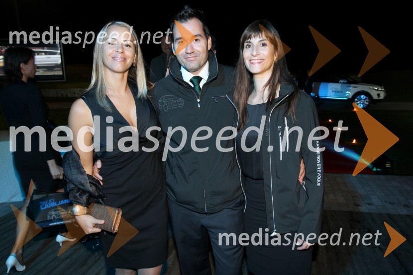 Katarina Meglič, vodja prodaje Ford, ..., Andreja Dular, marketing Summit avtoRange Rover Evoque, VIP predstavitev