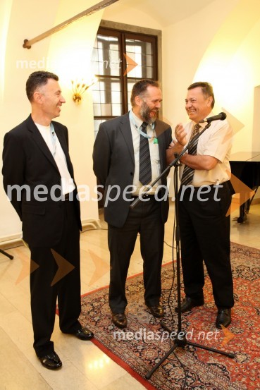 Prof. dr. Bojan Dobovšek, predsednik organizacijskega odbora Mednarodne konference o kriminalističnem preiskovanju v Evropi, 	prof. dr. Gorazd Meško, dekan Fakultete za varnostne vede UM in Zoran Jankovič, župan Mestne občine LjubljanaMednarodna konferenca o kriminalističnem preiskovanju v Evropi