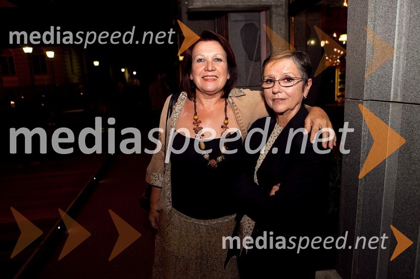 Barbara Kraljevič Jakopič, igralka in Sonja Blaž, igralkaZborovanje ptic, premiera SNG Maribor