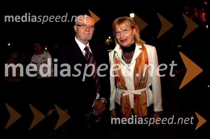 Ivan Leban in soproga Nevenka Leban Orešič, pianistkaZborovanje ptic, premiera SNG Maribor