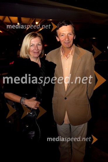 Belinda Radulović, kostumografinja in Vili Ravnjak, umetniški direktor Drame SNG MariborZborovanje ptic, premiera SNG Maribor