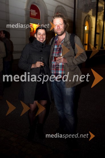 Minca Lorenci, igralka in Jernej Lorenci, režiserZborovanje ptic, premiera SNG Maribor