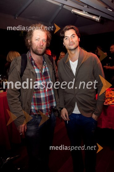 Jernej Lorenci, režiser in Branko Jordan, igralecZborovanje ptic, premiera SNG Maribor