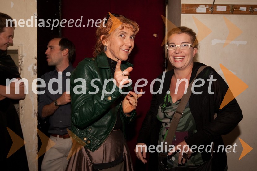 Barbara Hieng Samobor, direktorica MGL in Ivana Djilas, režiserkaLjubezen in država, premiera SNG Drama Ljubljana