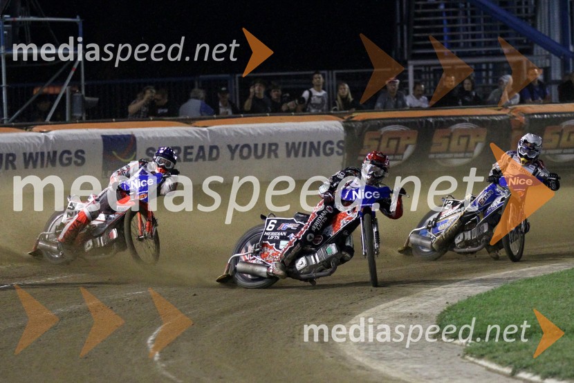 Andreas Jonsson (Švedska), Chris Harris (Velika Britanija), Jaroslaw Hampel (Poljska)Speedway, Grand Prix 2011, VN Hrvaške