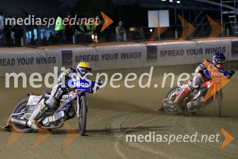 Chris Holder (Avstralija) in Andreas Jonsson (Švedska)Speedway, Grand Prix 2011, VN Hrvaške