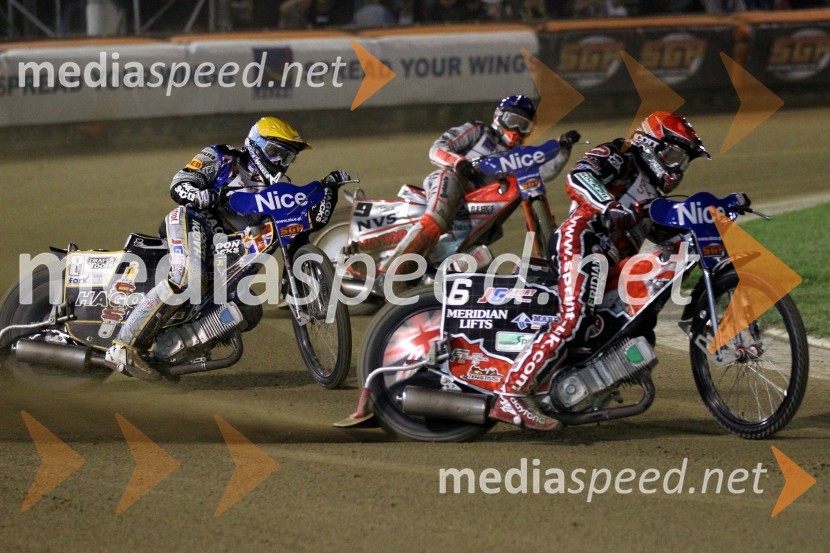 Chris Holder (Avstralija), Andreas Jonsson (Švedska) in Chris Harris (Velika Britanija)Speedway, Grand Prix 2011, VN Hrvaške