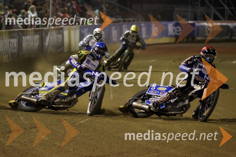 Tomasz Gollob (Poljska) in Greg Hancock (ZDA)Speedway, Grand Prix 2011, VN Hrvaške