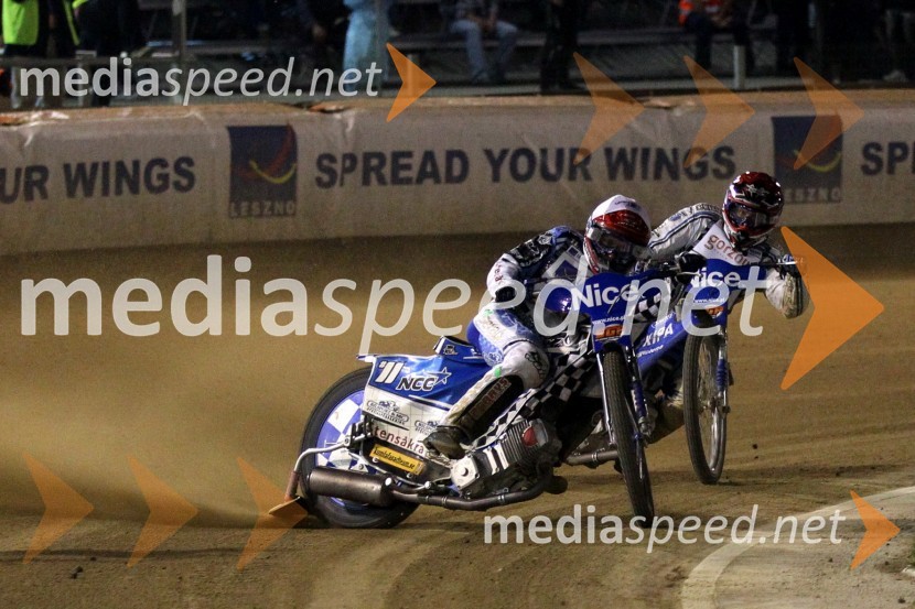 Fredrik Lindgren (Švedska) in Matej Žagar (Slovenija)Speedway, Grand Prix 2011, VN Hrvaške