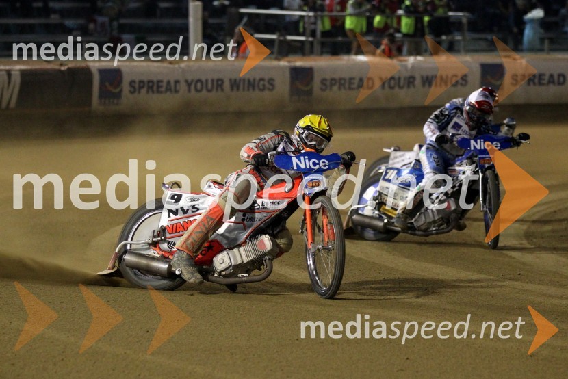 Andreas Jonsson (Švedska) in Fredrik Lindgren (Švedska)Speedway, Grand Prix 2011, VN Hrvaške