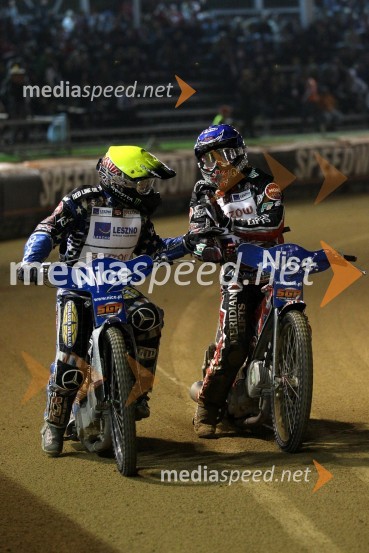 Greg Hancock (ZDA) in Chris Harris (Velika Britanija)Speedway, Grand Prix 2011, VN Hrvaške