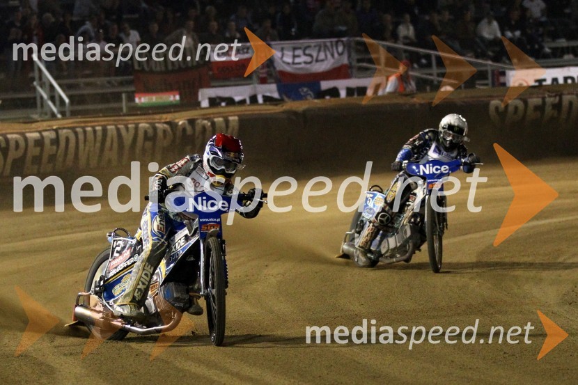 Jaroslaw Hampel (Poljska) in Greg Hancock (ZDA)Speedway, Grand Prix 2011, VN Hrvaške