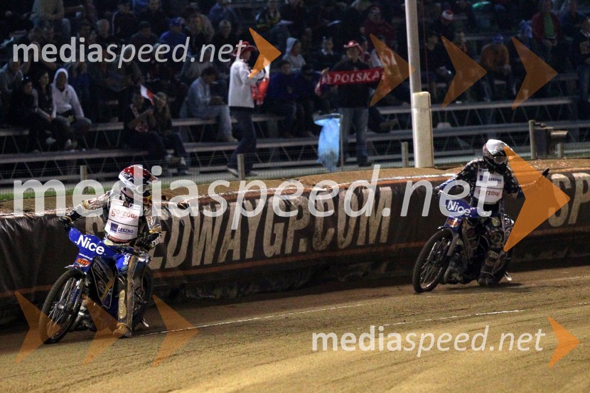 Jaroslaw Hampel (Poljska) in Greg Hancock (ZDA)Speedway, Grand Prix 2011, VN Hrvaške
