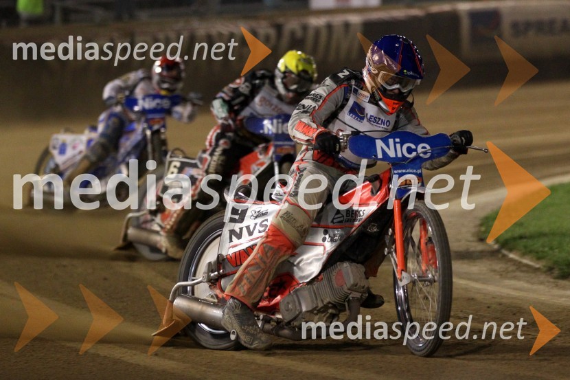 Emil Sayfutdinov (Rusija), Andreas Jonsson (Švedska) in Chris Harris (Velika Britanija)Speedway, Grand Prix 2011, VN Hrvaške
