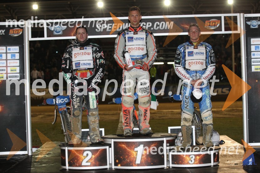 Chris Harris (Velika Britanija), Andreas Jonsson (Švedska), Fredrik Lindgren (Švedska)Speedway, Grand Prix 2011, VN Hrvaške