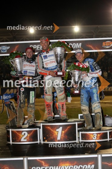 Chris Harris (Velika Britanija), Andreas Jonsson (Švedska), Fredrik Lindgren (Švedska)Speedway, Grand Prix 2011, VN Hrvaške