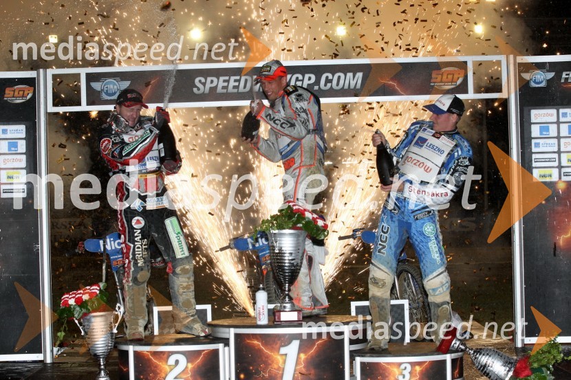 Chris Harris (Velika Britanija), Andreas Jonsson (Švedska), Fredrik Lindgren (Švedska)Speedway, Grand Prix 2011, VN Hrvaške
