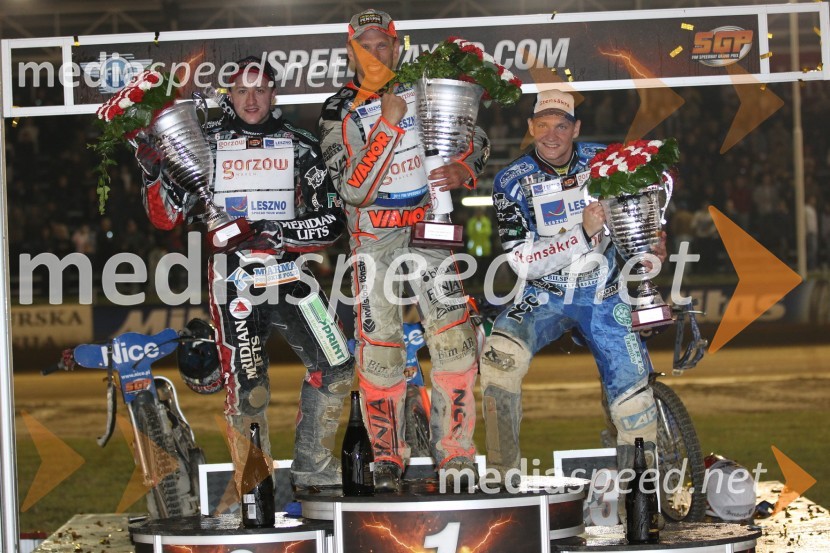 Chris Harris (Velika Britanija), Andreas Jonsson (Švedska), Fredrik Lindgren (Švedska)Speedway, Grand Prix 2011, VN Hrvaške