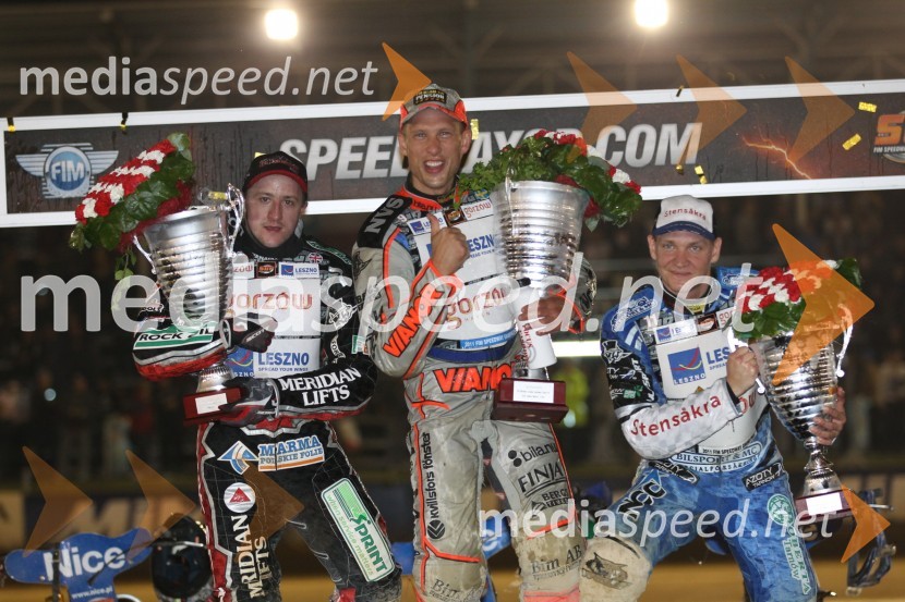 Chris Harris (Velika Britanija), Andreas Jonsson (Švedska), Fredrik Lindgren (Švedska)Speedway, Grand Prix 2011, VN Hrvaške