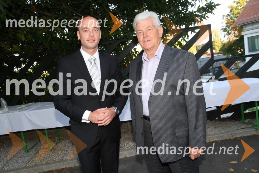 Tomaž Polak, ravnatelj Glasbene šole Gornja Radgona ter Slavko Lončarič, podjetnik in častni občan Občine Gornja RadgonaOtvoritev novih prostorov Glasbene šole Gornja Radgona