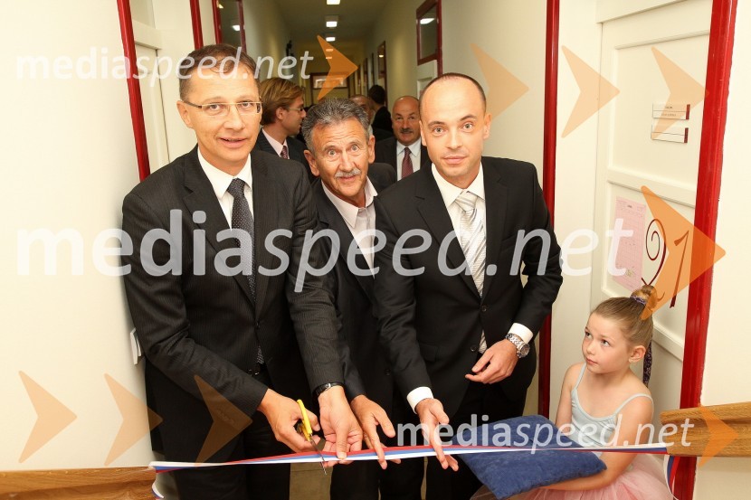 Igor Lukšič, minister za šolstvo in šport, Anton Kampuš, župan Gornje Radgone in Tomaž Polak, ravnatelj Glasbene šole Gornja RadgonaOtvoritev novih prostorov Glasbene šole Gornja Radgona
