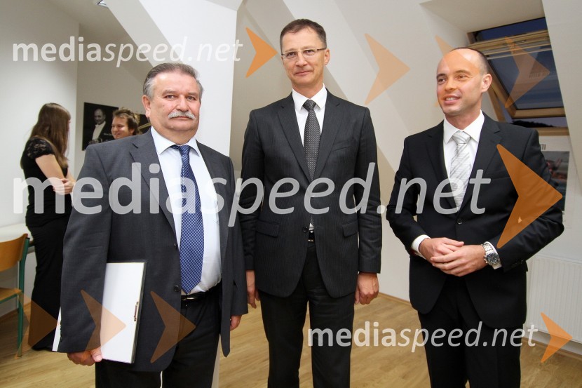 Janez Rihtarič, župan občine Radenci, Igor Lukšič, minister za šolstvo in šport ter Tomaž Polak, ravnatelj Glasbene šole Gornja RadgonaOtvoritev novih prostorov Glasbene šole Gornja Radgona