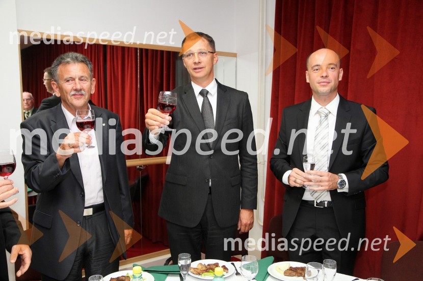 Anton Kampuš, župan Gornje Radgone, Igor Lukšič, minister za šolstvo in šport ter Tomaž Polak, ravnatelj Glasbene šole Gornja RadgonaOtvoritev novih prostorov Glasbene šole Gornja Radgona