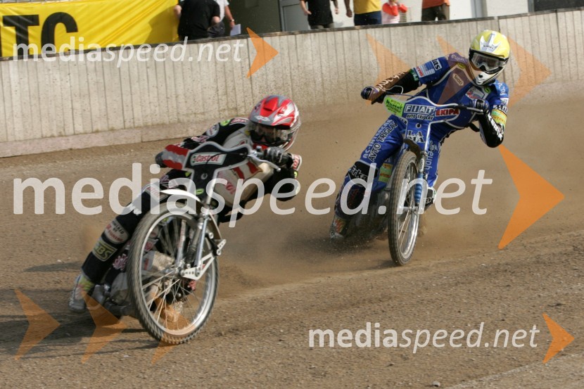 Manuel Hauzinger, Avstrija in Matej Žagar, AMTK LjubljanaSPEEDWAY, 3. dirka DP posameznikov Slovenije, Avstrije in Hrvaške