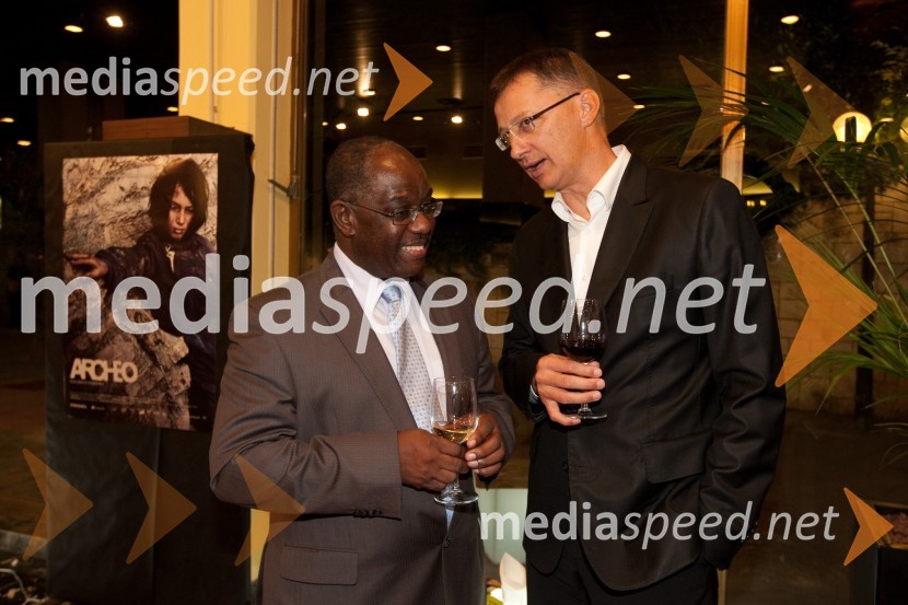 Peter Bossman, župan občine Piran in dr. Igor Lukšič, minister za šolstvo in šport14. festival slovenskega filma, zaključek