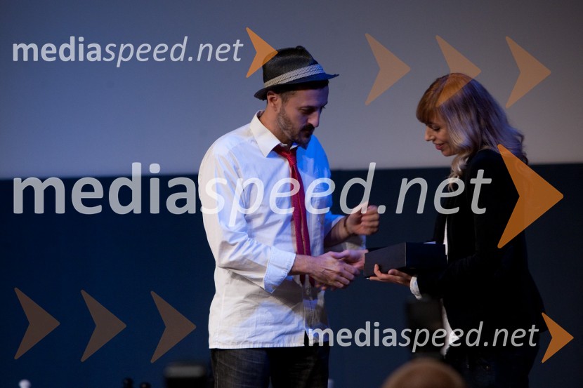 Martin Marion, igralec in Dafne Jemeršič14. festival slovenskega filma, zaključek